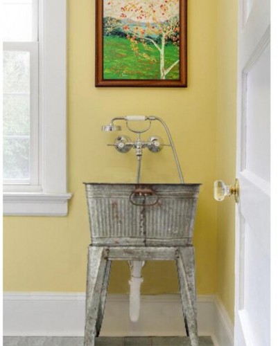 Multi-Functional Galvanized Metal Tub on Stand 32 in. Gray Iron Sturdy - Picture 7 of 12