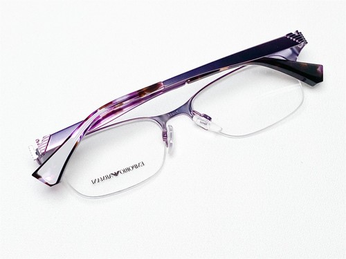 NEW Emporio Armani EA1019 3074 Womens Violet Half-Rim Eyeglasses Frames 52/17 - 第 6/6 張圖片