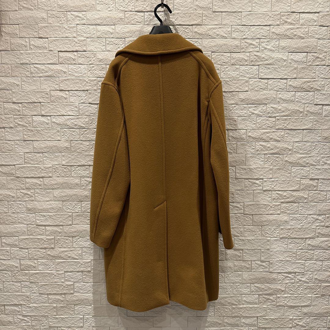 AURALEE Melton Pea Coat Beige 100% Wool | eBay AURALEE Melton Pea Coat Beige 100% Wool | eBay