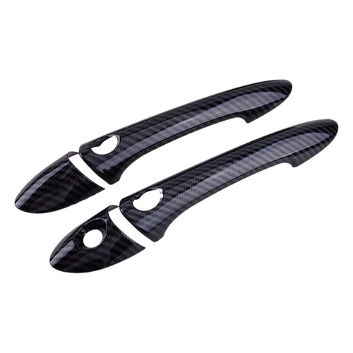 Fit For Hyundai Sonata 2011-2014 Carbon Fiber ABS Car Door Handle Cover Trim - Picture 2 of 4