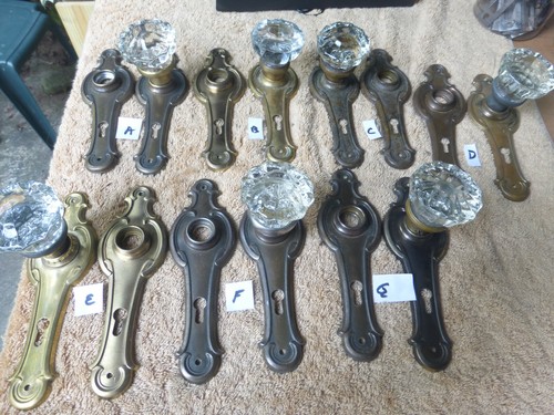 Set ferramenta porta deco antico vintage 4 pezzi 9821 D - Foto 9 di 11