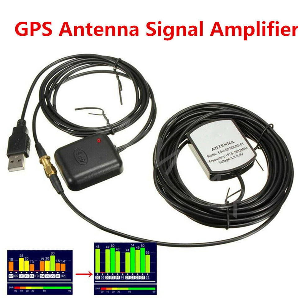 Amplificador de antena GPS 5M/16FT repetidor de señal para teléfono coche sistema de navegación Foto 4 de 4