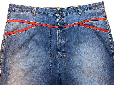 Vintage Marithe Francois Girbaud Baggy Wide Jeans 44M Red