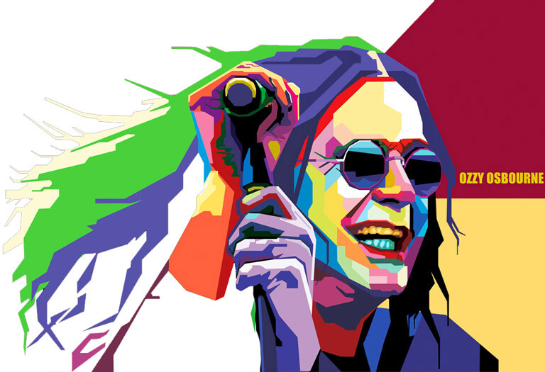 ALTRA Maglietta Ozzy Osbourne Rock and Roll Music Rock Metal Rules Grigia 122_Grigia