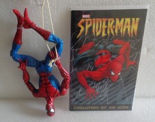 2006 TOYBIZ MARVEL LEGENDS ICONS 12" SPIDERMAN FIGURE w/COMIC BOOK EXCELLENT