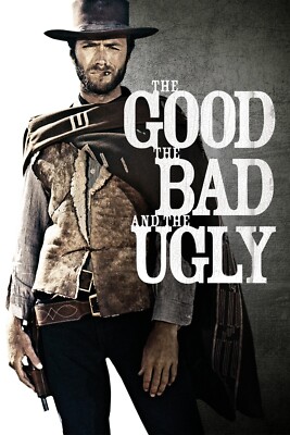 1966 The Good The Bad And The Ugly Movie Poster 11X17 Clint Eastwood Western  
