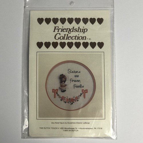 4 Vintage Freundschaft Sammlung Kreuzstich Sets FREUNDE SCHWESTERN HOCHZEIT WEIHNACHTSMANN - Bild 3 von 12