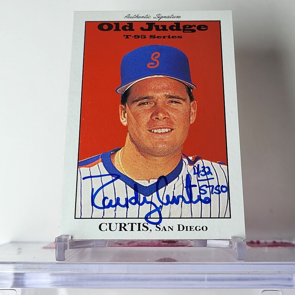 Randy Curtis 1995 Signature Rookies #25  Old Judge T-95 Series Auto /5750