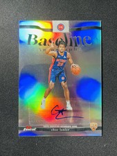 2025-26 Topps Finest Baseline Auto Chaz Lanier RC #BA-CL Refractor Pistons XV44