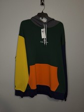 Polo Ralph Lauren Multicolor Embroidered Colorblock Hoodie Mens Big Size 2XB