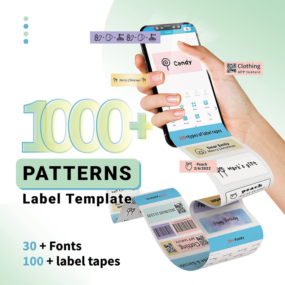 Wireless Bluetooth Label Maker D35 Portable with Tape