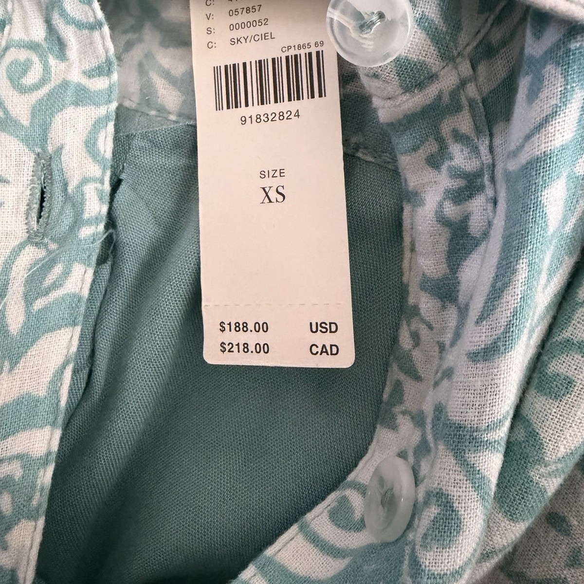 NWT $188 Anthropologie The Irene Linen Shirt Dress by Maeve Size XS "Sky" |  eBay