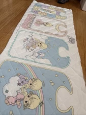 Vintage Precious Moments Pre-quilted Cut & Sew Baby Bib Panel 4 Designs