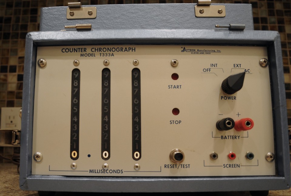 Chronograph Buttons Avtron Manufacturing Inc. Model T333A Counter Chronograph for Bullet ...