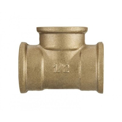 1/2'' 3/4'' 1'' BSP Gewinde Rohr T-Stück Anschluss Fittinge Innensechse Gusseisen Messing