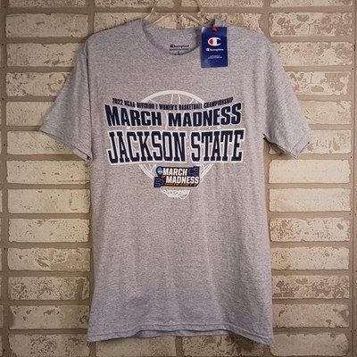 Champion Jackson State Tigers Mens T Shirt Size S Gray 2022 March Madness NCAA
