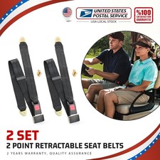 2all Vehicle 2 Point Seat Belt Safety Seatbelt Kit Black Color For Bus Truck Car