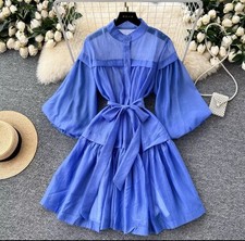 ✨ Flowy Elegance Dress – Available in Royal Blue & Fiery Orange ✨