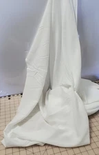 Sheerweight White Cotton  "Voile" Fabric, VTG, 45" W x 2 yds. 26" L