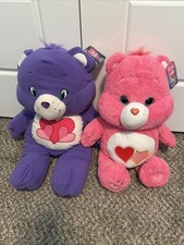 Care Bears Lot of 2 Plush 18 14