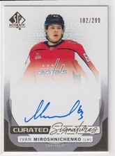 2024-25 SP Authentic Curated Signatures Ivan Miroshnichenko Auto 102/299