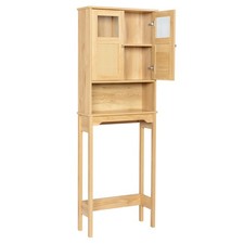 Over Toilet Storage Unit 3-Tier Freestanding Washing Machine Bathroom Cabinet UK