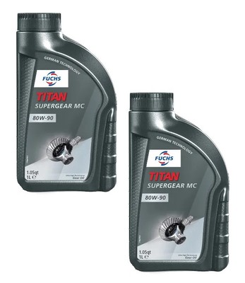 Fuchs Titan Supergear MC 80W-90 Getriebeöl 2Liter API GL-4/-5 ZF TE-ML 12M