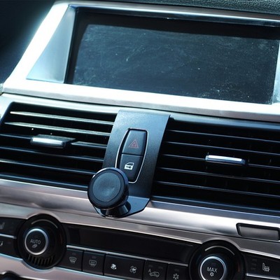 Für 08-13 BMW X5 X6 Black 360-Degree Rotate Air Vent Magnetic Mount Phone Holder
