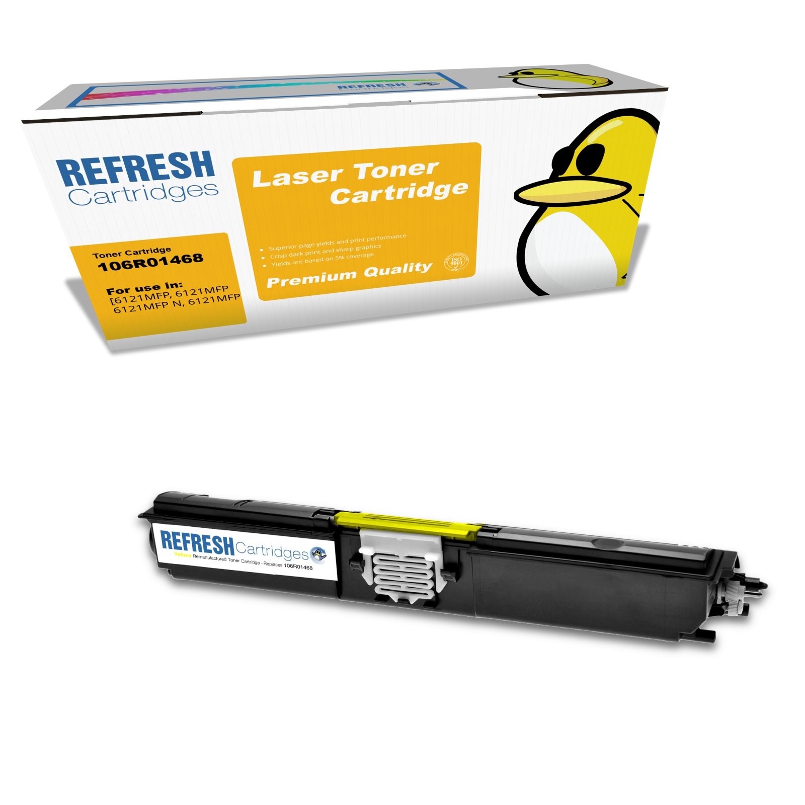 Refresh Cartridges Yellow 106R01468 Toner Compatible With Xerox Printers