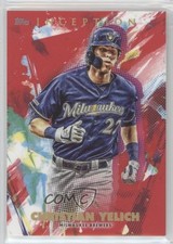 2020 Topps Inception Red 47/75 Christian Yelich #50 2d8