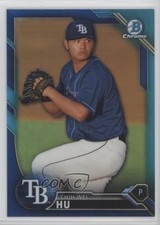 2016 Bowman Draft Chrome Top Prospects Blue Refractor 26/150 Chih-Wei Hu 0b3