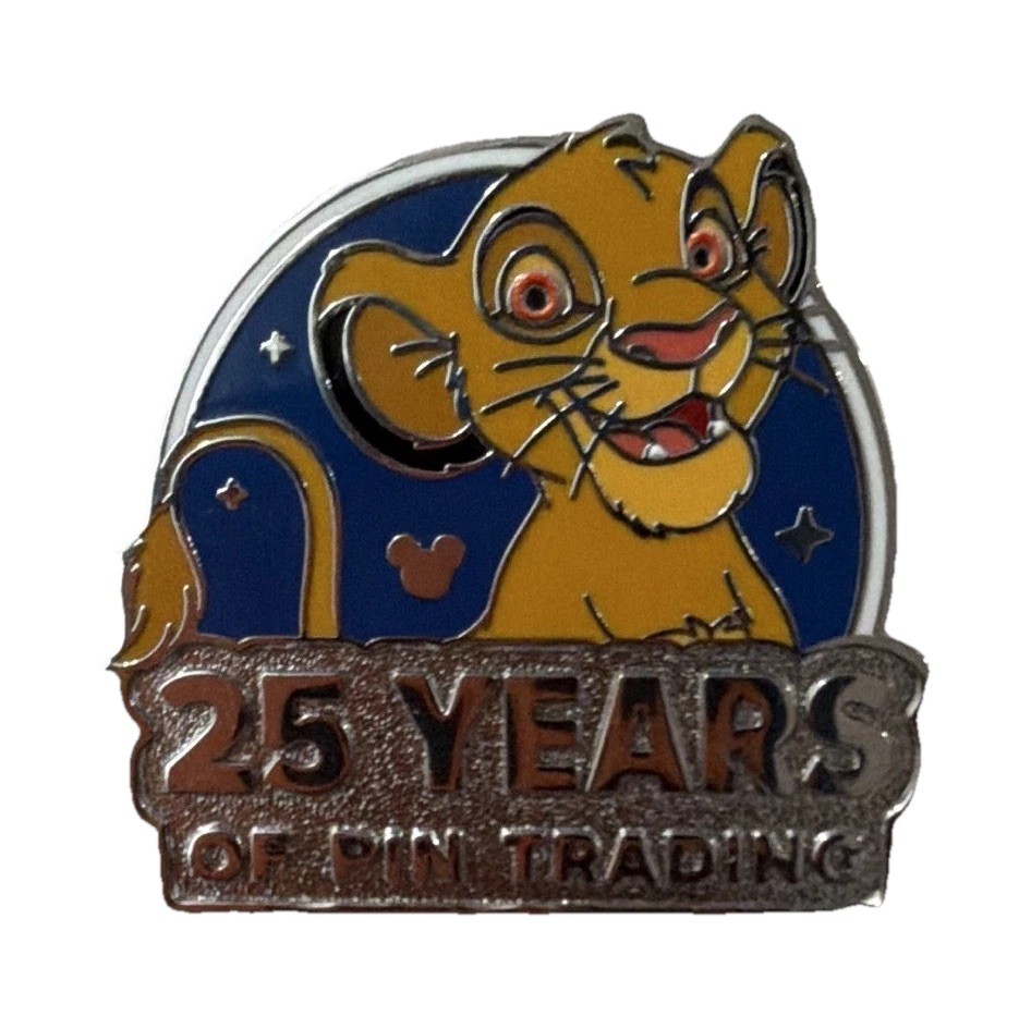 Disney Simba  25 Years of Pin Trading Anniversary Single Pin WDW Wave A