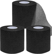 Pre Wrap Tape Athletic,3 Rolls X 22 Yards Black Prewrap,Headbands for Hair,Foam