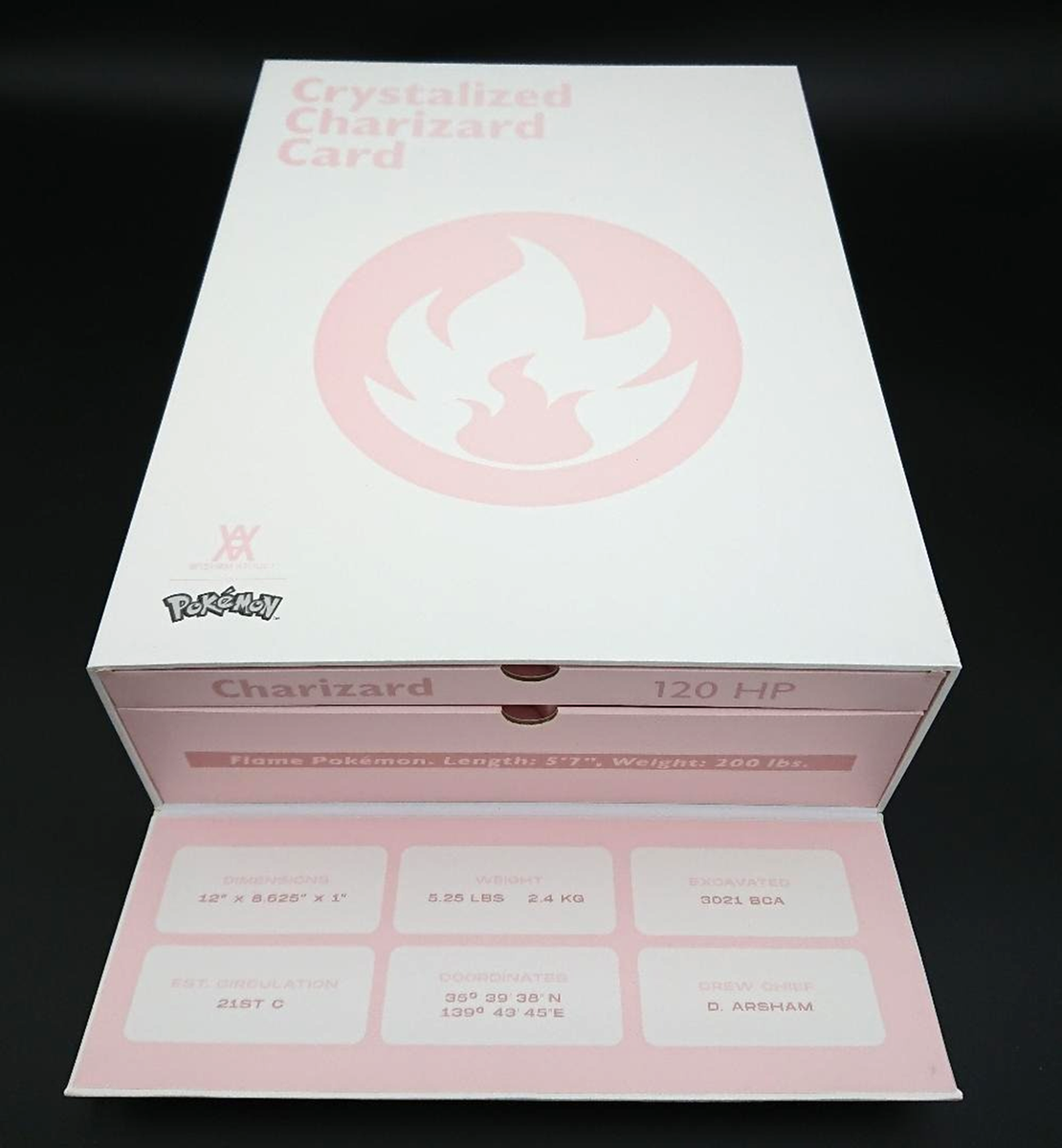 Pokémon x Daniel Arsham Card Crystalized Charizard 500 Limited