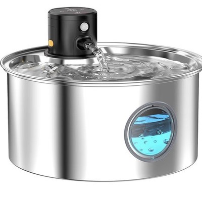 TOONIOOS Cat Automatischer Trinkbrunnen: 3,2L, Edelstahl, Teig