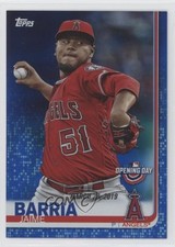 2019 Topps Opening Day Blue Foil Jaime Barria #90 tv5
