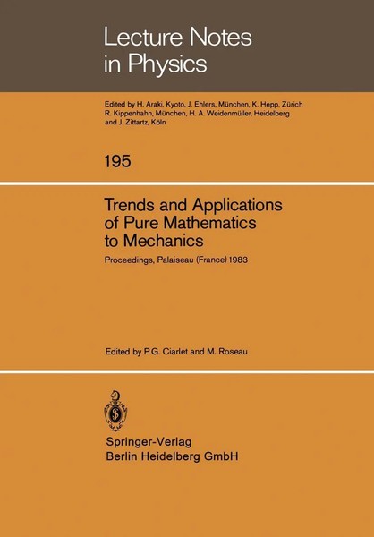 M. Roseau (U. A.) | Trends And Applications Of Pure Mathematics To Mechanics | V-image
