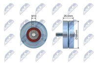 Spannrolle Keilrippenriemen NTY RNK-AR-013 FüR Fiat Marea Weekend 150 20V JTD SW