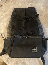 L.D. Dog Backpack L Black Carrier Pup Travel Hiking Tote Walking