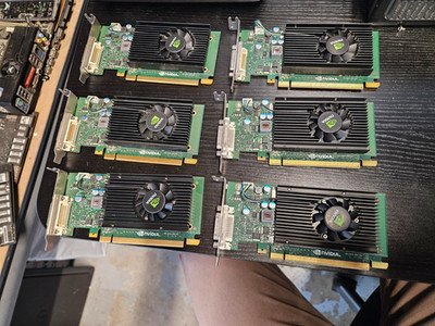 LOT OF 6 - NVIDIA Quadro NVS 315 Low Profile Graphics Adapter 720625-001