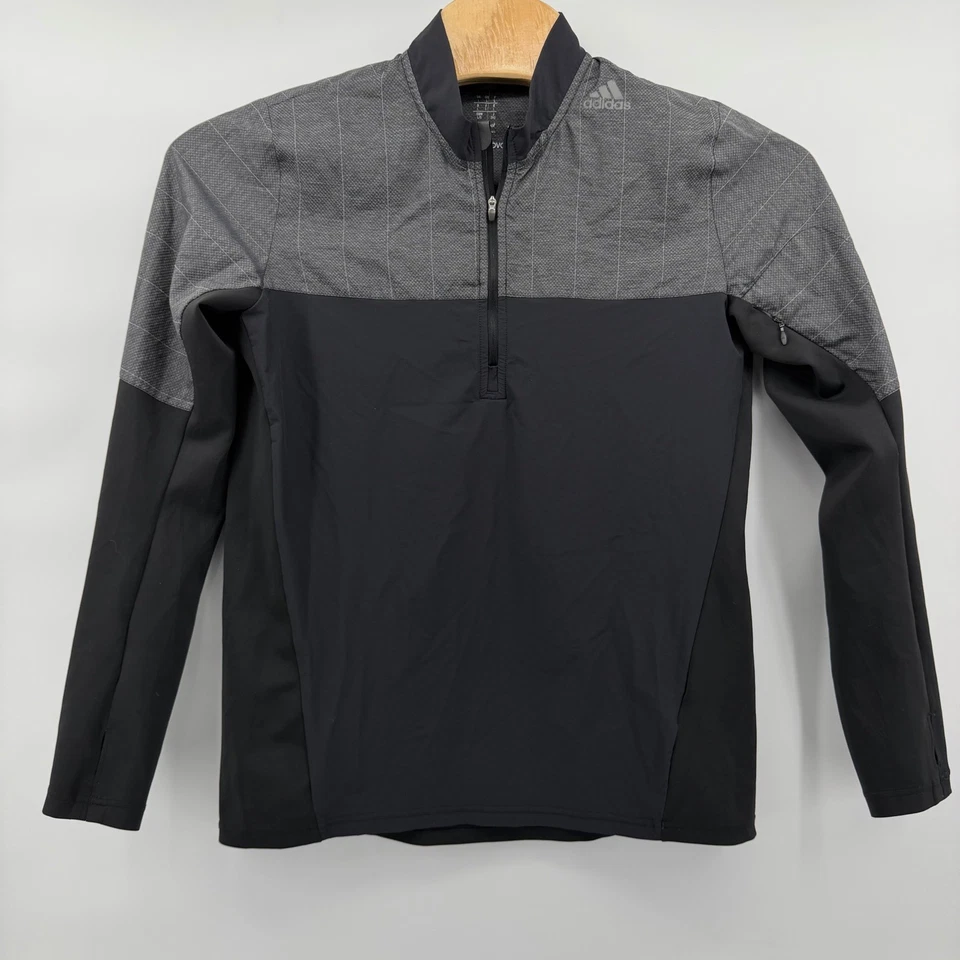 Adidas Supernova Climaproof Men Running Training Jacket Black Grey Zip Large - Image 2 of 4