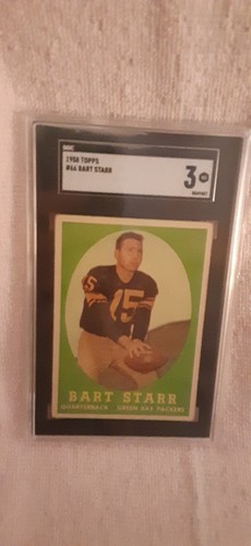Bart Starr #66 1958 Topps card