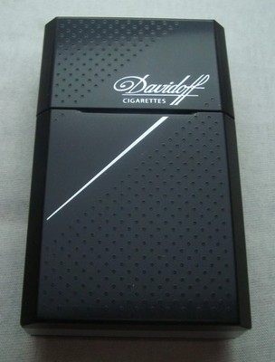 Davidoff Cigarettes super rare metal empty cigarette case magnetic NEW