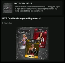 ⭐ TOPPS WWE SLAM | NXT DEADLINE 25 | COMPLETE SETS ⭐
