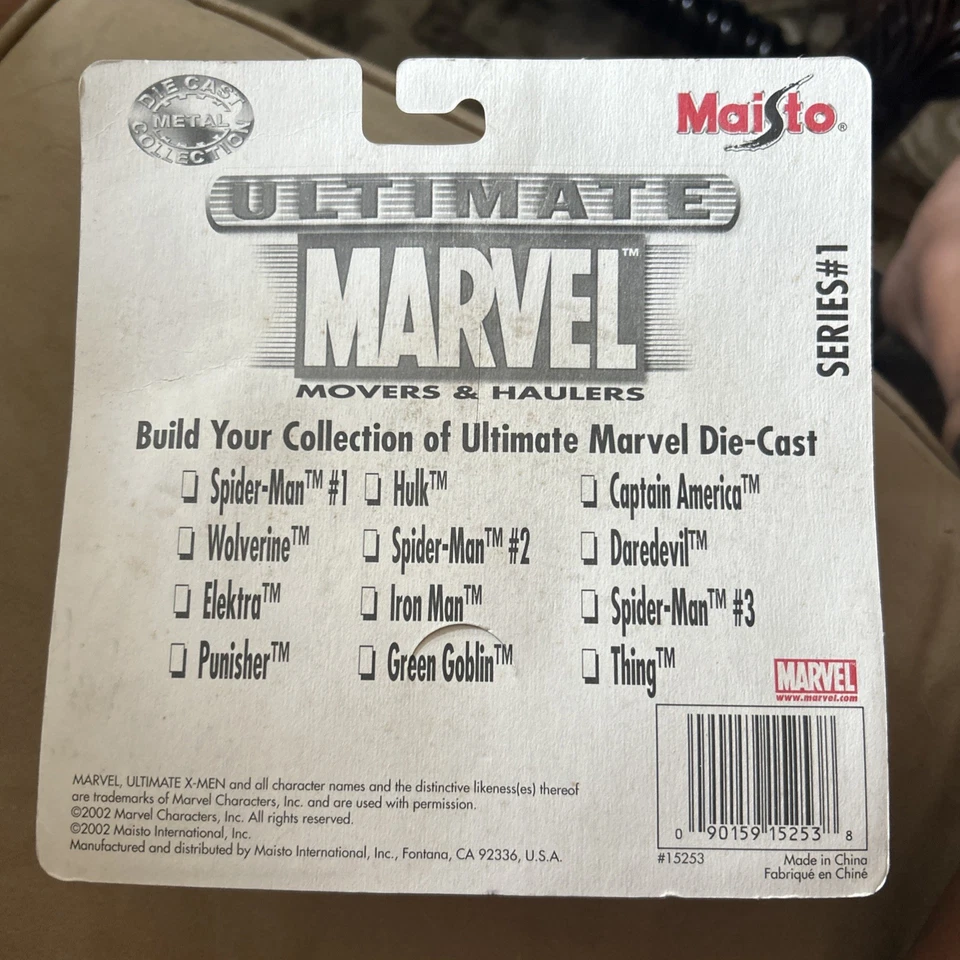 Camión de juguete Iron Man Maisto Marvel Ultimate Movers & Haulers 2002 Foto 2 de 2