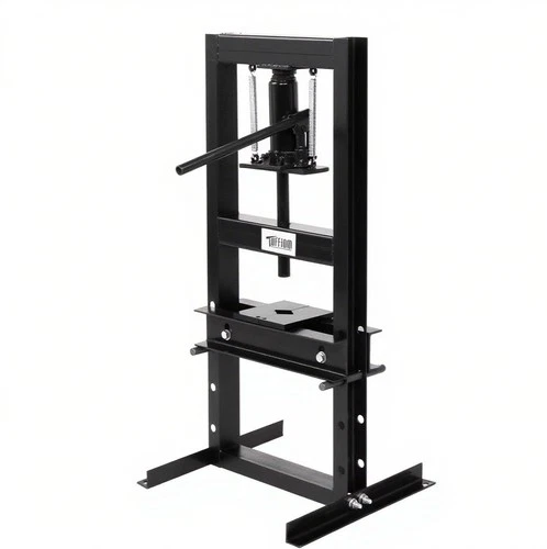 Heavy Duty Hydraulic Shop Press 6T w/Plates H-Frame Benchtop Press Stand Black