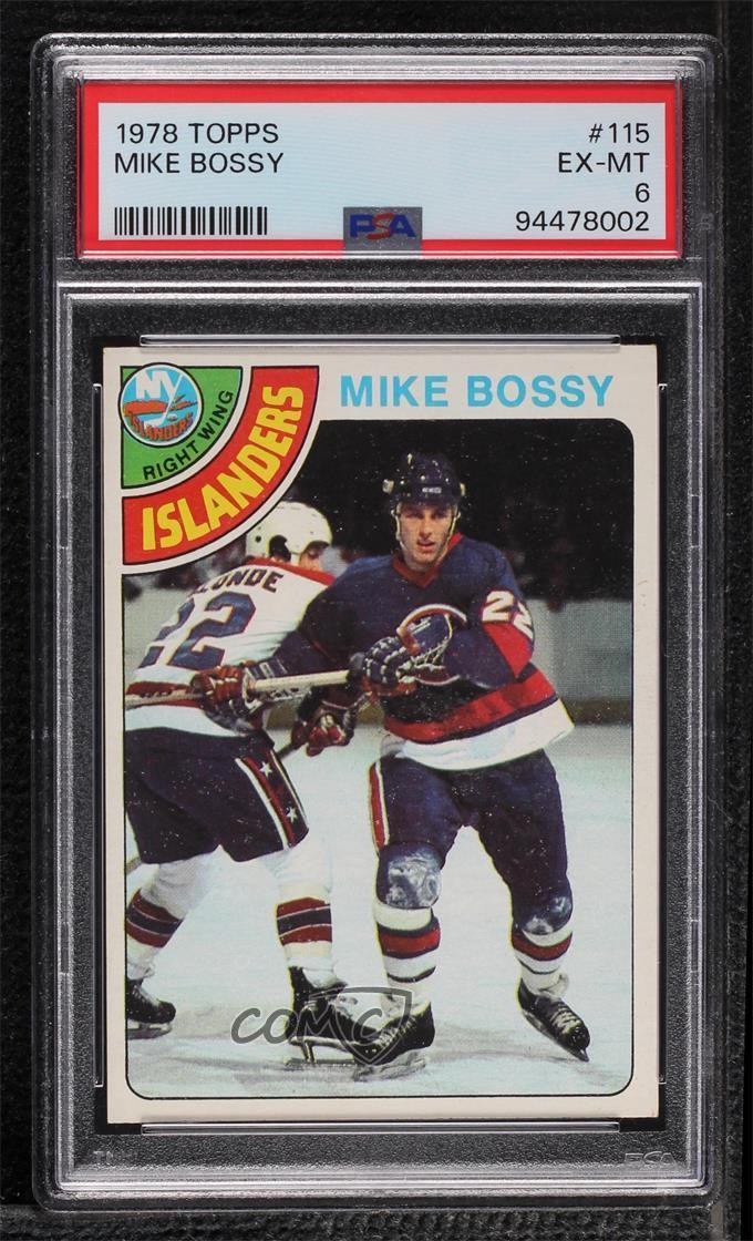 1978-79 Topps Mike Bossy #115 PSA 6 HOF 0ls