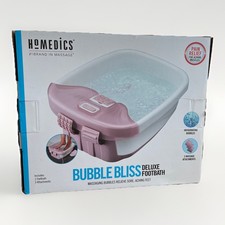 Homedics  Bubble Bliss Deluxe Footbath Foot Spa  Pink  New