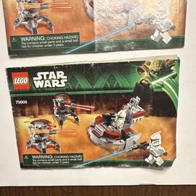 LEGO Star Wars Clone Troopers vs Droidekas 75000 Illustrated Manual Multilingual