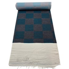 JAPANESE KIMONO FABRIC CLOTH BOLT PURE SILK GRAYISH BLUE KOMON D7826